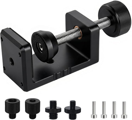 Heavy Duty C Clamp & Desk Clamp, Aluminum Alloy Table Mount by Sufubyte