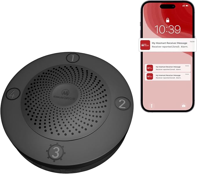 eMACROS Pro 3 Smart Solar Driveway Alarm System, App Push Notifications by eMACROS