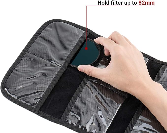 JJC 8 Pockets Lens Filter Case for Circular or Square Filters, Folding Filter - Image 4