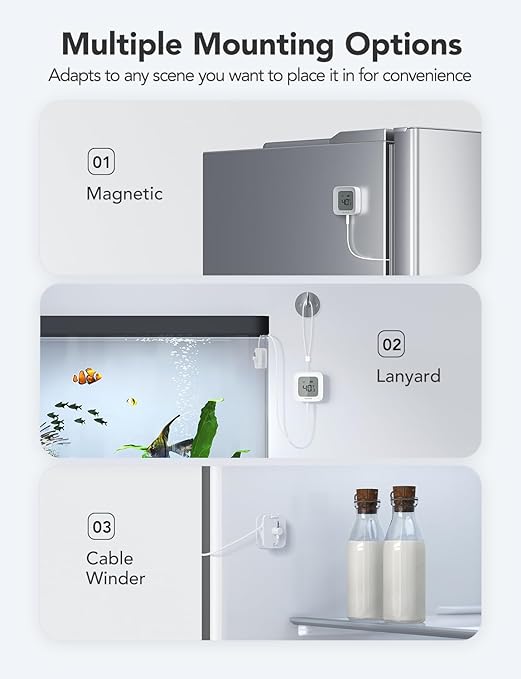 GoveeLife Freezer Thermometer Alarm 2 Pack, Smart Bluetooth Temperature Monitor - Image 6