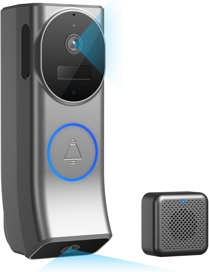 Wireless Battery Video Doorbell Dual Camera 1080P by INNOSECU