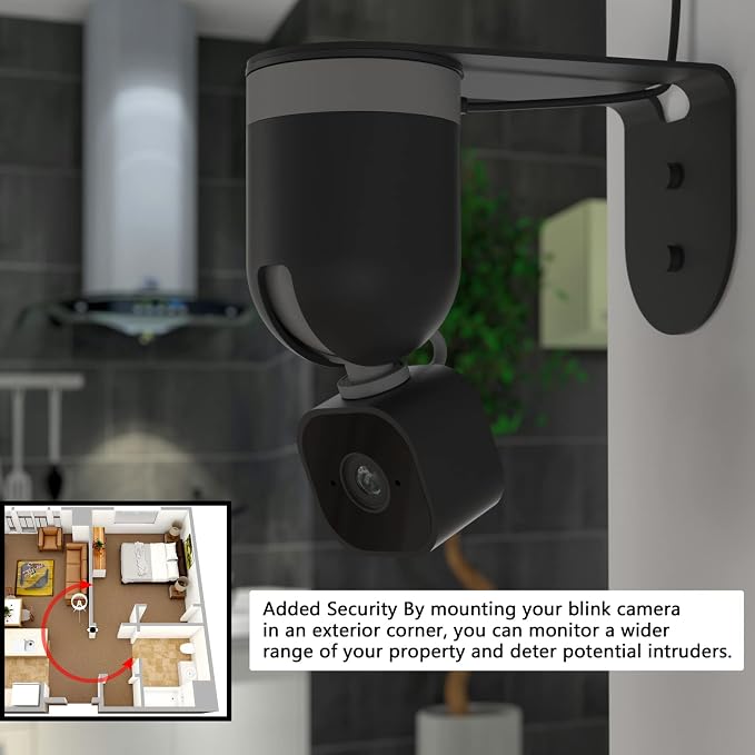 Zwolf Metal Wall Mount for Blink Mini Pan Tilt Camera, Provide Better Viewing - Image 5