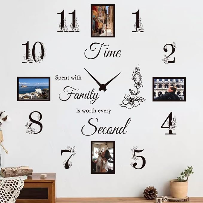 Large DIY Wall Clock Decal by Datesno