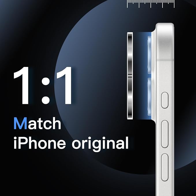 JETech Camera Lens Protector for iPhone 17 6.3-Inch, 9H Tempered Glass - Image 5