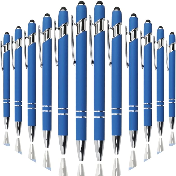 Oddmoal Ballpoint Pen with Stylus Tip, Soft Touch Click Metal Pen, 1.0mm Medium by Oddmoal