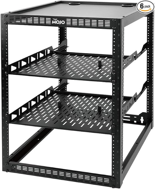 Tecmojo 16U Open Frame Network Rack by Tecmojo