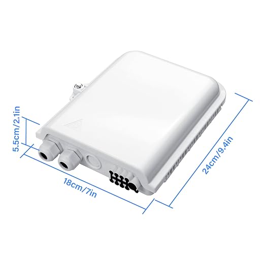 8 Core Fiber Distribution Box, ABS Fiber Optic Terminal Box Waterproof Suitable - Image 3