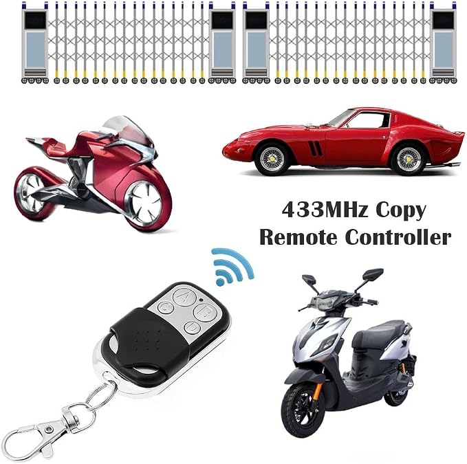 5pcs 433MHz Smart Copy Duplicator Remote Control 4 Button Electric Garage Door - Image 2