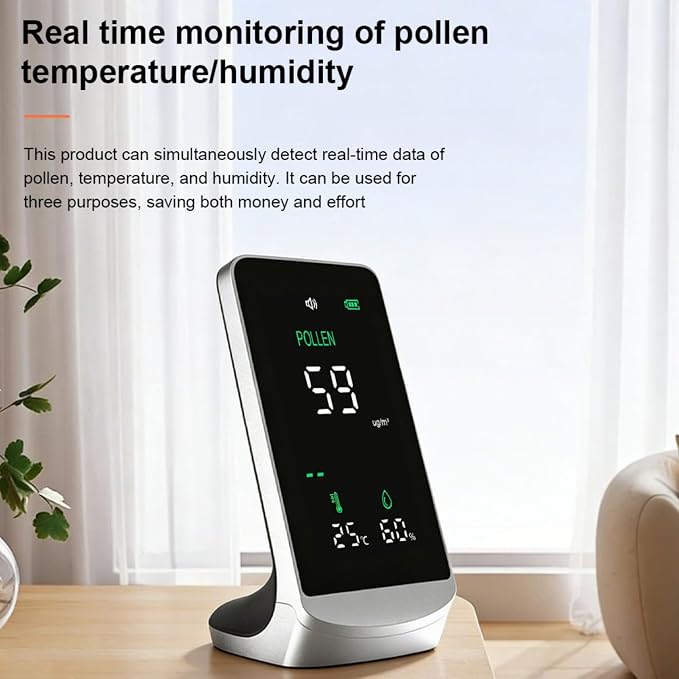 Pollen Dust Monitor Air Quality Monitor, High Precision 1μg/m³ Particle Detector - Image 5