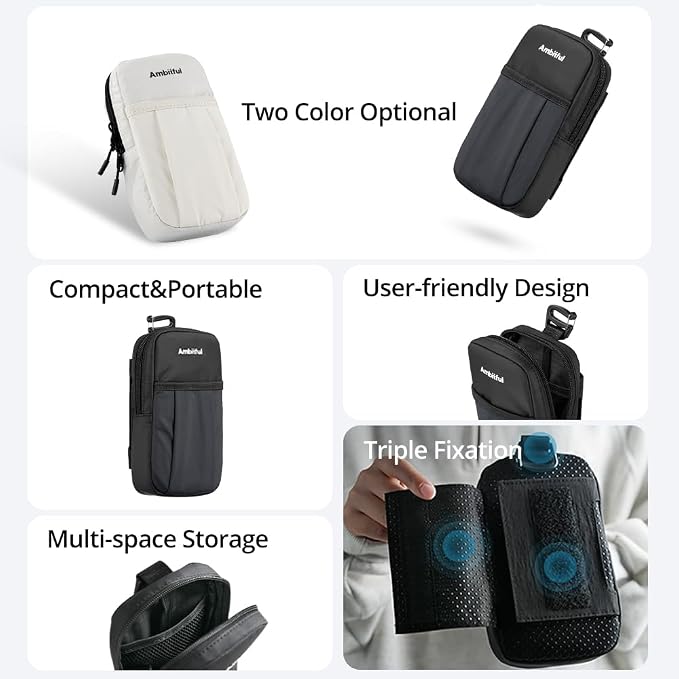 AMBITFUL Compact Sports Camera Bag, Shoulder Strap Storage Case, 3.94 x 1.57 x - Image 4