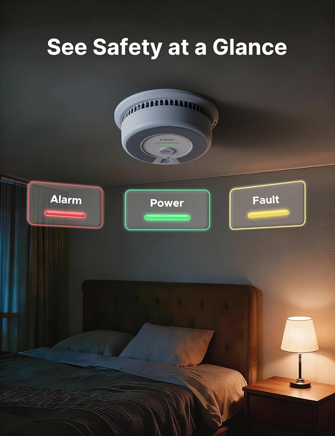 X-Sense Smoke Detector Carbon Monoxide Alarm Combo 10-Year Battery, UL 217 & UL - Image 6