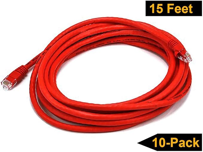 iMBAPrice - 7ft Cat5e Network Ethernet Patch Cable - Red - Image 6