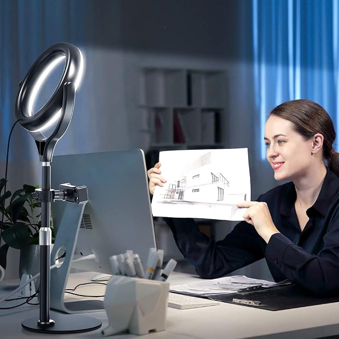 8 inch Desk Ring Light with Stand - Image 3