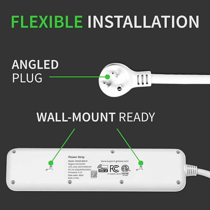 Zooz Z-Wave Long Range Power Strip ZEN20 800LR - Image 3