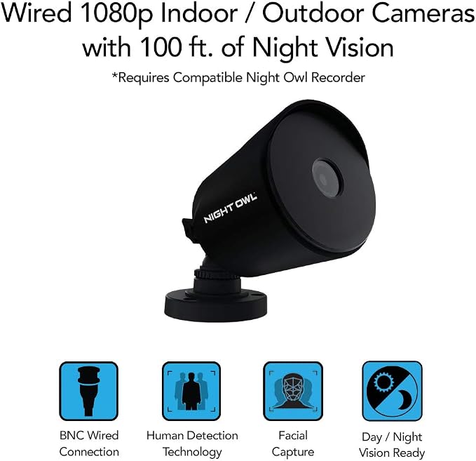 Night Owl 1080p HD Wired Indoor/Outdoor Add-On Cameras, 100 ft. of Night Vision - Image 6