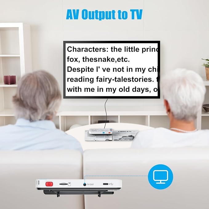 Eyoyo Portable Digital Magnifier Electronic Reading Aid 5.0 inch w/Foldable - Image 5