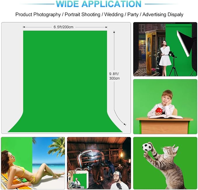 Green Screen Backdrop with Stand - Image 2