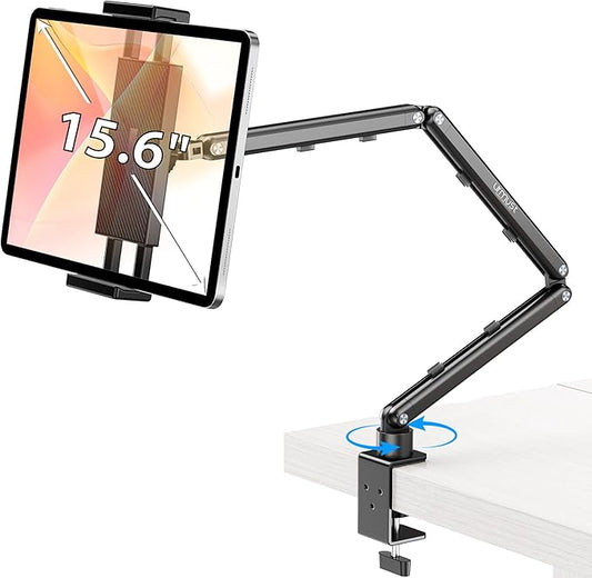 Urmust Tablet Stand for Desk, Adjustable iPad Holder for Bed, 360° Rotation by Urmust