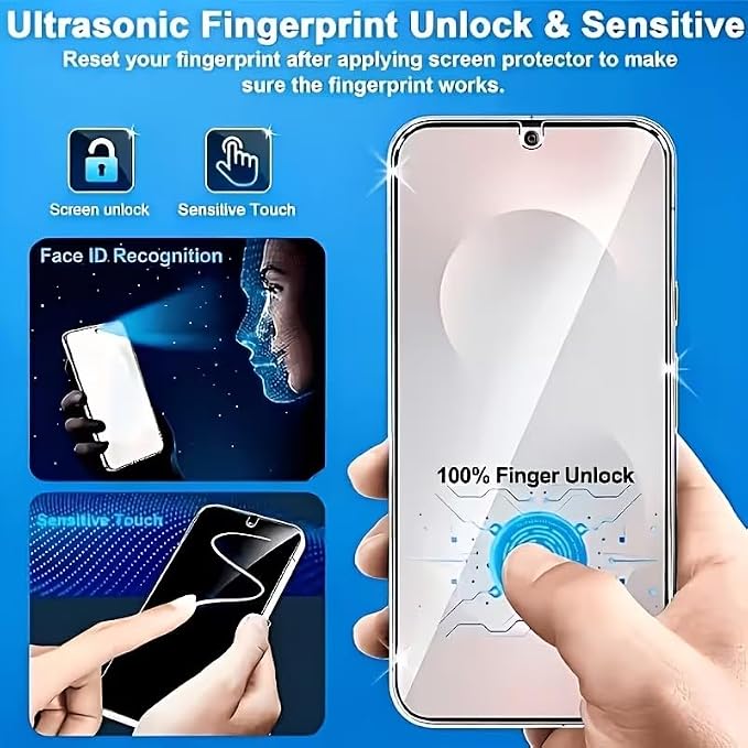 XDesign [3+2 Pack Galaxy S26 Ultra Screen Protector, 9H Tempered Glass Scratch - Image 2