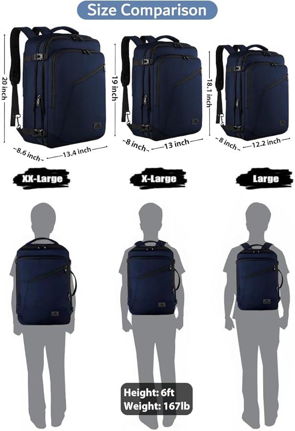MATEIN Backpack for Travel, 27L Water Resistant Carry on Backpack Fits Overhead - Image 4