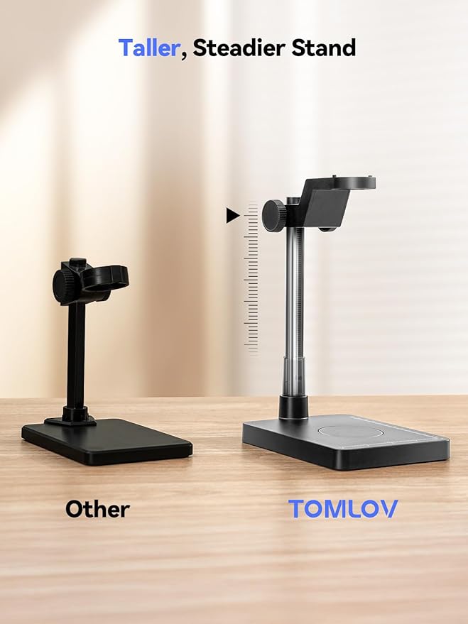TOMLOV DM4W Microscope with Weighing Scale: 4.3" Digital Coin Microscope with - Image 6