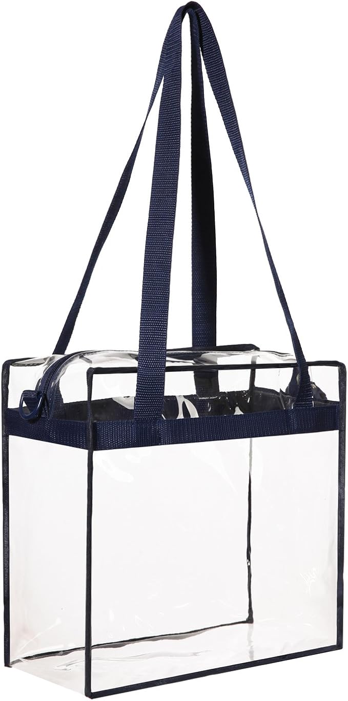 BAGAIL Clear Bags 12x6x12 Stadium Approved Clear Tote Bag - Image 6
