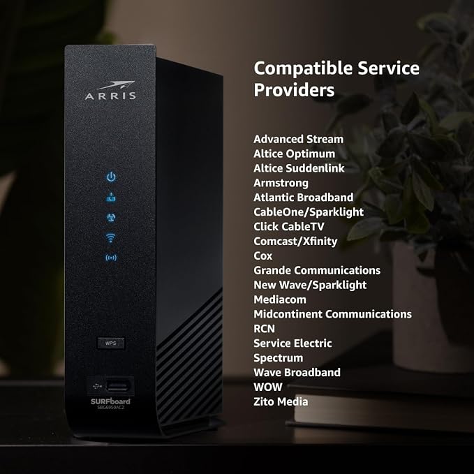 ARRIS Surfboard SBG6950AC2 DOCSIS 3.0 Cable Modem & AC1900 Wi-Fi Router - Image 8