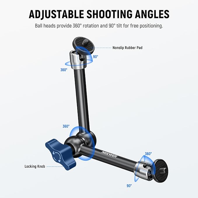 NEEWER 9.8"/25cm Adjustable Friction Magic Arm - Image 3