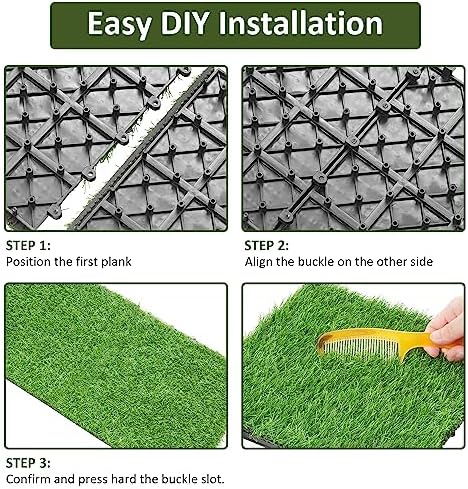 PrimeZone 216 Packs Interlocking Artificial Grass Tiles - Image 3