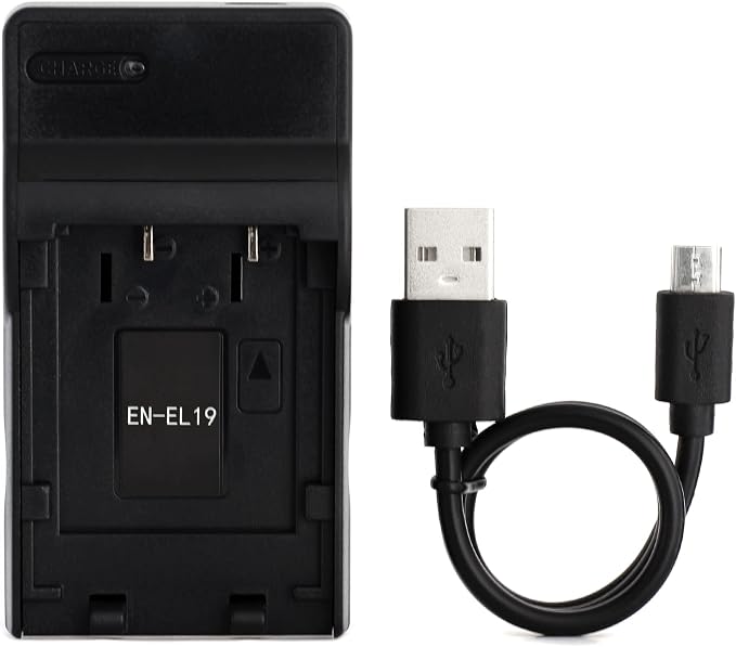 Norifon EN-EL19 USB Charger for Nikon Coolpix S33, S6500 Camera and More by Unknown