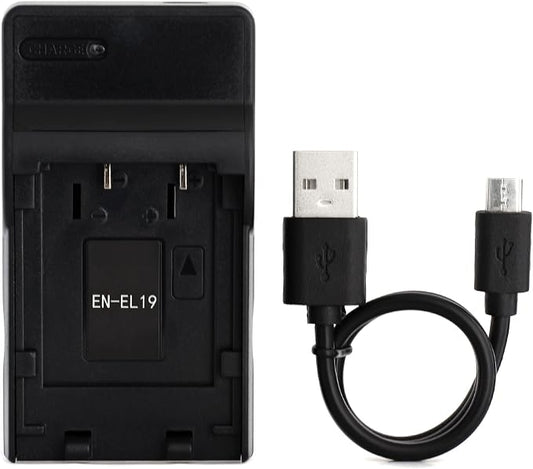 Norifon EN-EL19 USB Charger for Nikon Coolpix S33, S6500 Camera and More by Unknown