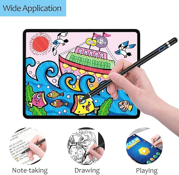 Stylus Pen for Touchscreen, DOGAIN iPad Pencil 1.5mm Fine Point Rechargeable - Image 6