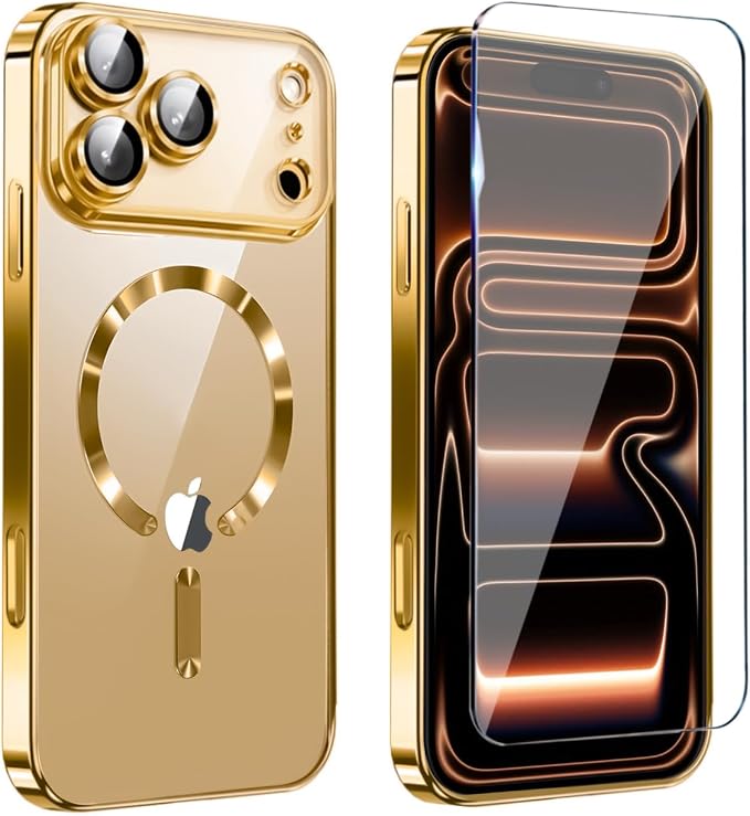Magnetic Glossy Case for iPhone 17 Pro Max, iPhone 17 ProMax Phone Case Slim by Unknown