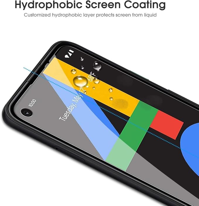 OMOTON Screen Protector for Google Pixel 4a, Scratch - Image 7