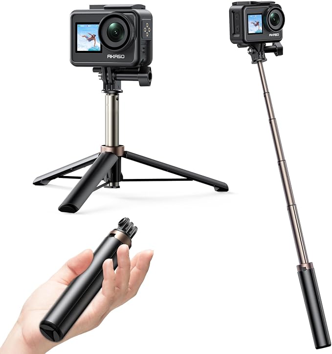 AKASO 60cm Selfie Stick Extendable Tripod Stand Compatible by AKASO
