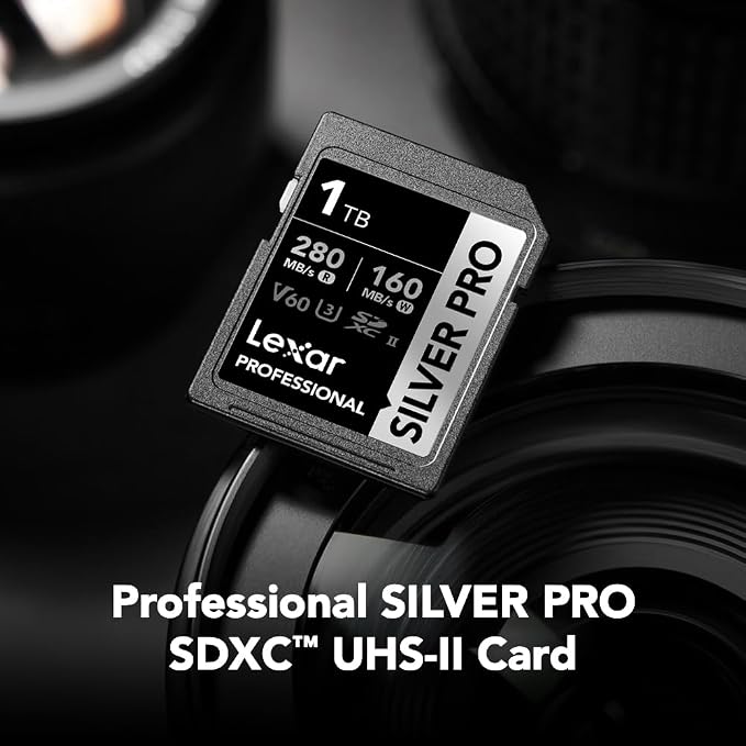 Lexar 1TB Professional Silver PRO SD Card, Full HD, - Image 2
