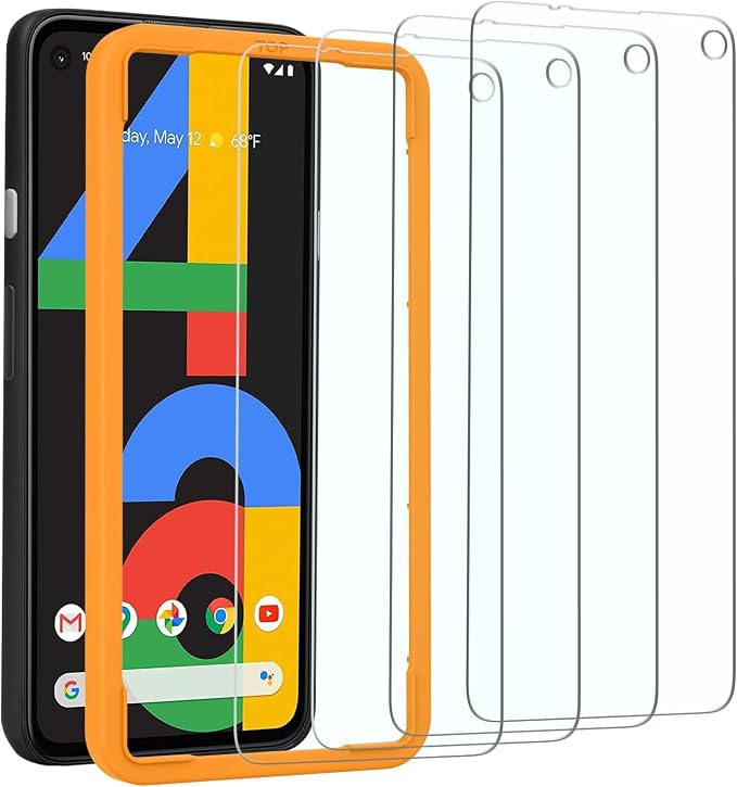 OMOTON Screen Protector for Google Pixel 4a, Scratch by OMOTON