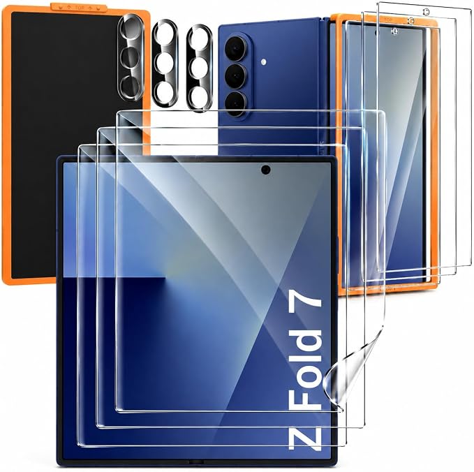 V-PORYADKU 3 Pack for Samsung Galaxy Z Fold 7 Screen Protector + 3 Pack Camera by PORYADKU