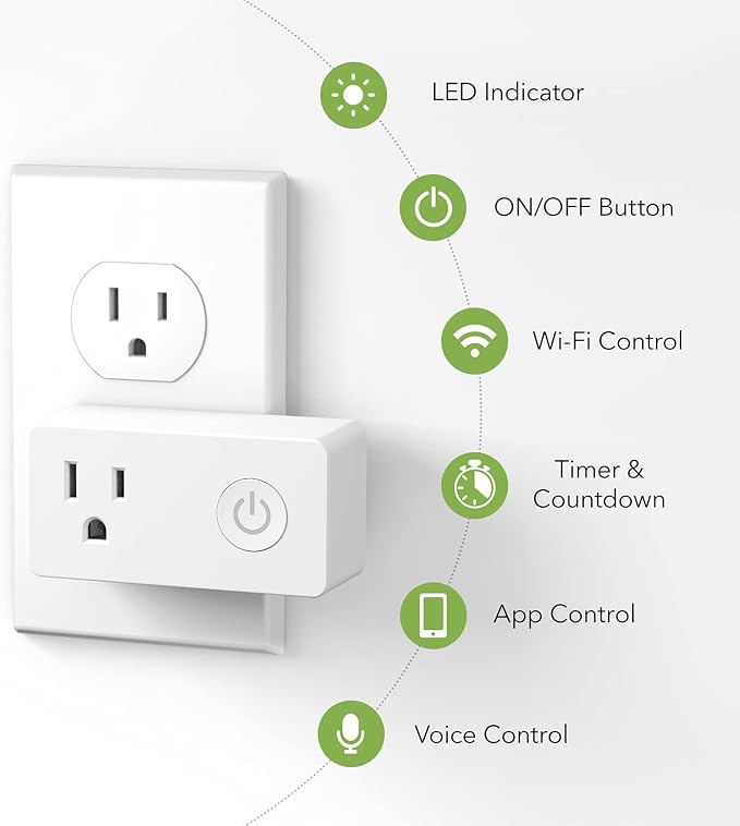 BN-LINK WiFi Heavy Duty Smart Plug Outlet, No Hub Required - Image 2