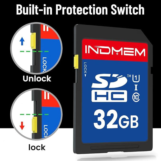 32GB SD Card, C10 SDHC UHS-I Memory Cards U1 Class 10 High-Speed Full 4K HD - Image 7