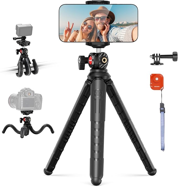 NEEWER Tripod for iPhone with Remote, Mini Flexible Phone Tripod Stand Vlog by Neewer