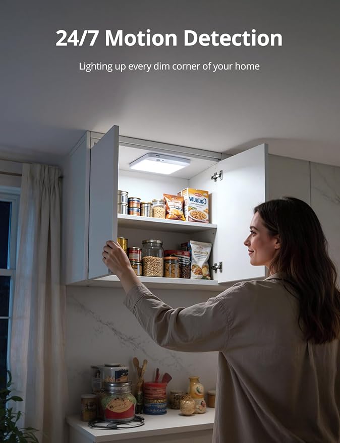 Bojim Rechargeable Remote Control Battery Operated Motion Sensor Ceiling Light - Image 5