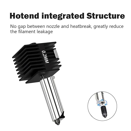 HzdaDeve 2 Pack 0.2MM A1 Mini/A1/A2L Hotend Print Head Hot End Kit Extruder - Image 3
