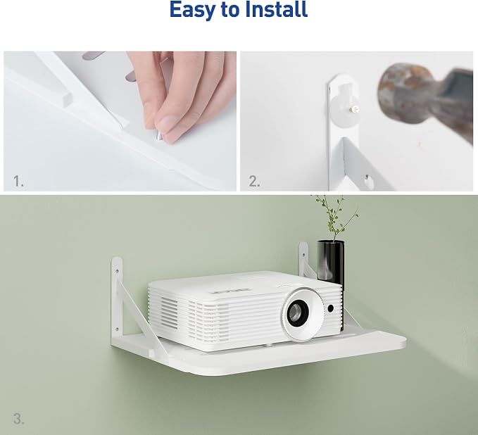 Small Mini Projector Shelf, Modem Shelf, Router Shelf, Floating Projector Wall - Image 7