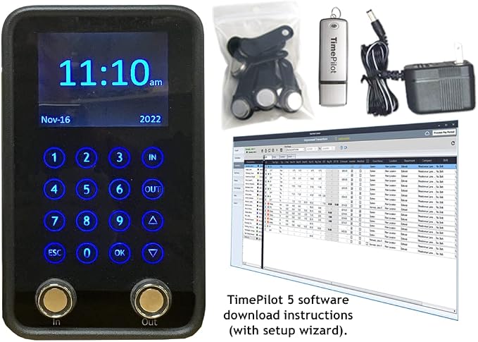 TimePilot Vetro Electronic Time Clock Starter Kit - Image 3