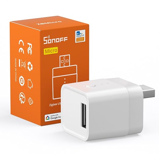 SONOFF Zigbee Smart USB Outlet, 5-22V DC Outlet Timer Smart Switch, Smart Home by SONOFF