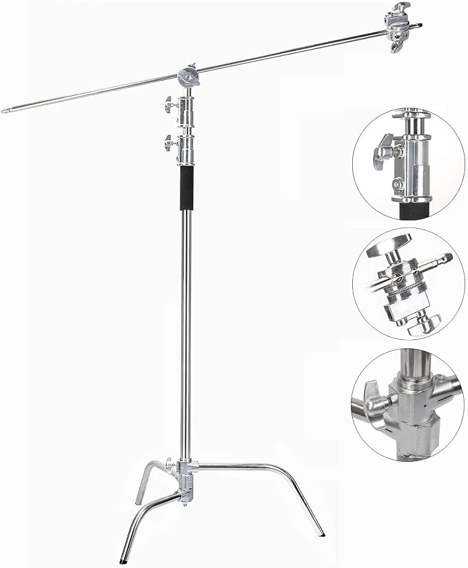 EACHSHOT C Stand Metal with Bag Wheel Max 10.8ft/330cm with 106cm Holding Arm 2 - Image 3