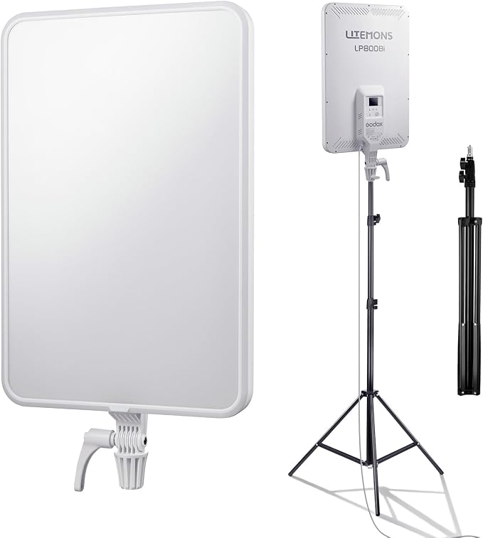 Godox LP800Bi 85W Bi-Color LED Video Light w/Stand, 2800K-6500K, 0-100% by GODOX