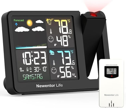Newentor Projection Alarm Clock, Projection Clock by Newentor