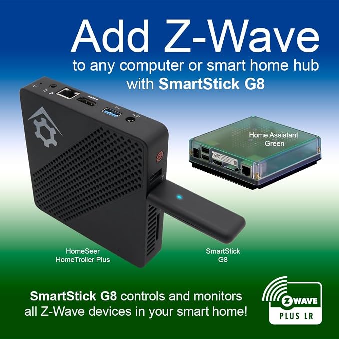 HomeSeer Z-Wave USB Interface/Radio/Dongle, 800 Series Mesh & Long Range Z-Wave - Image 2